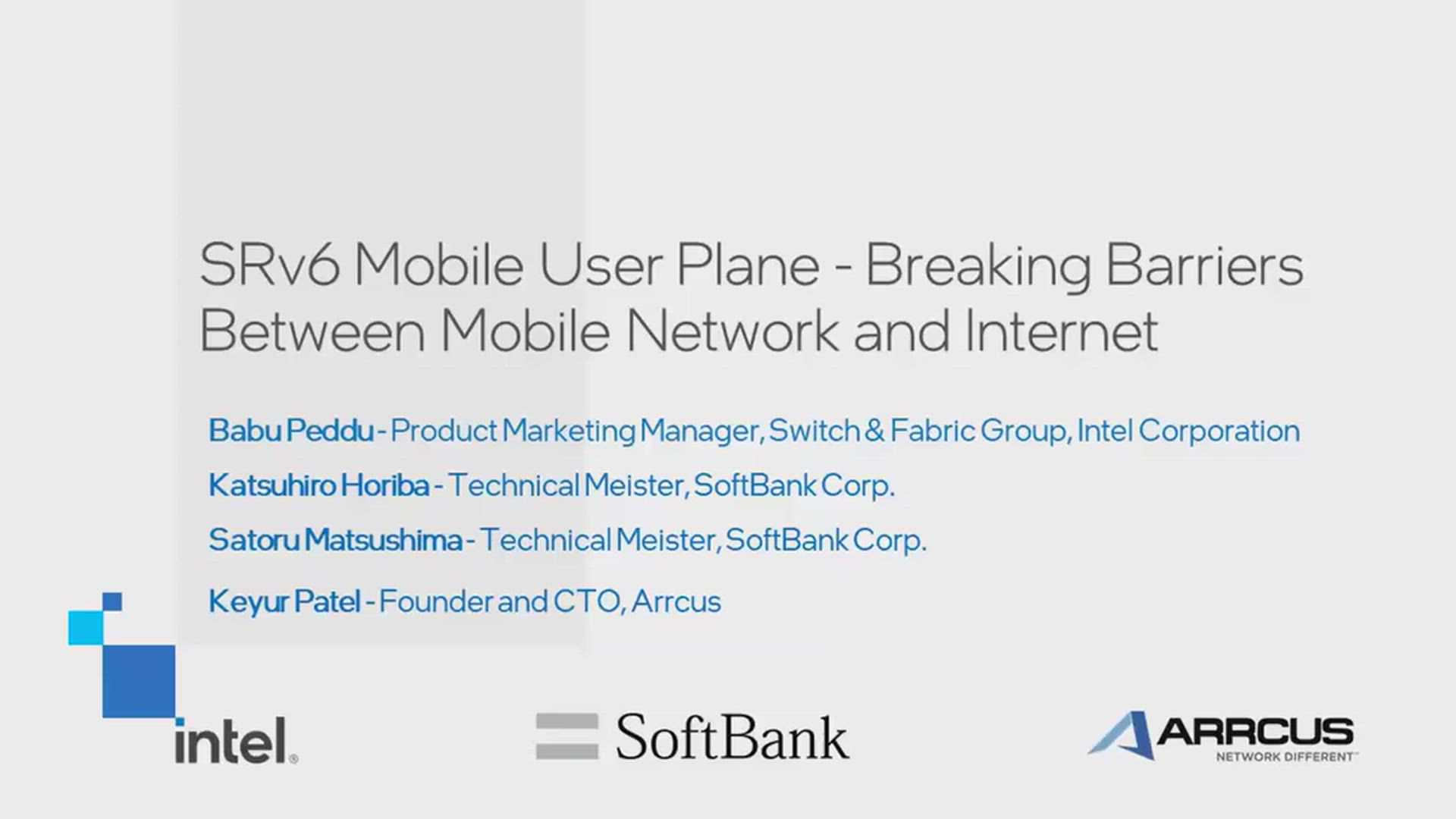 SRv6 Mobile User Plane - Breaking Barriers Between Mobile Network and Internet