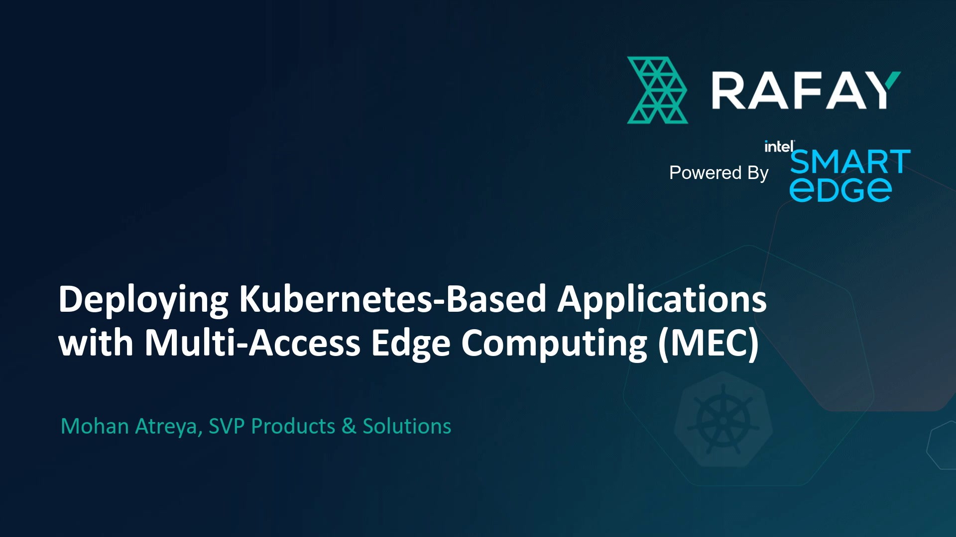 Deploying Kubernetes-Based Applications with Multi-Access Edge Computing (MEC)
